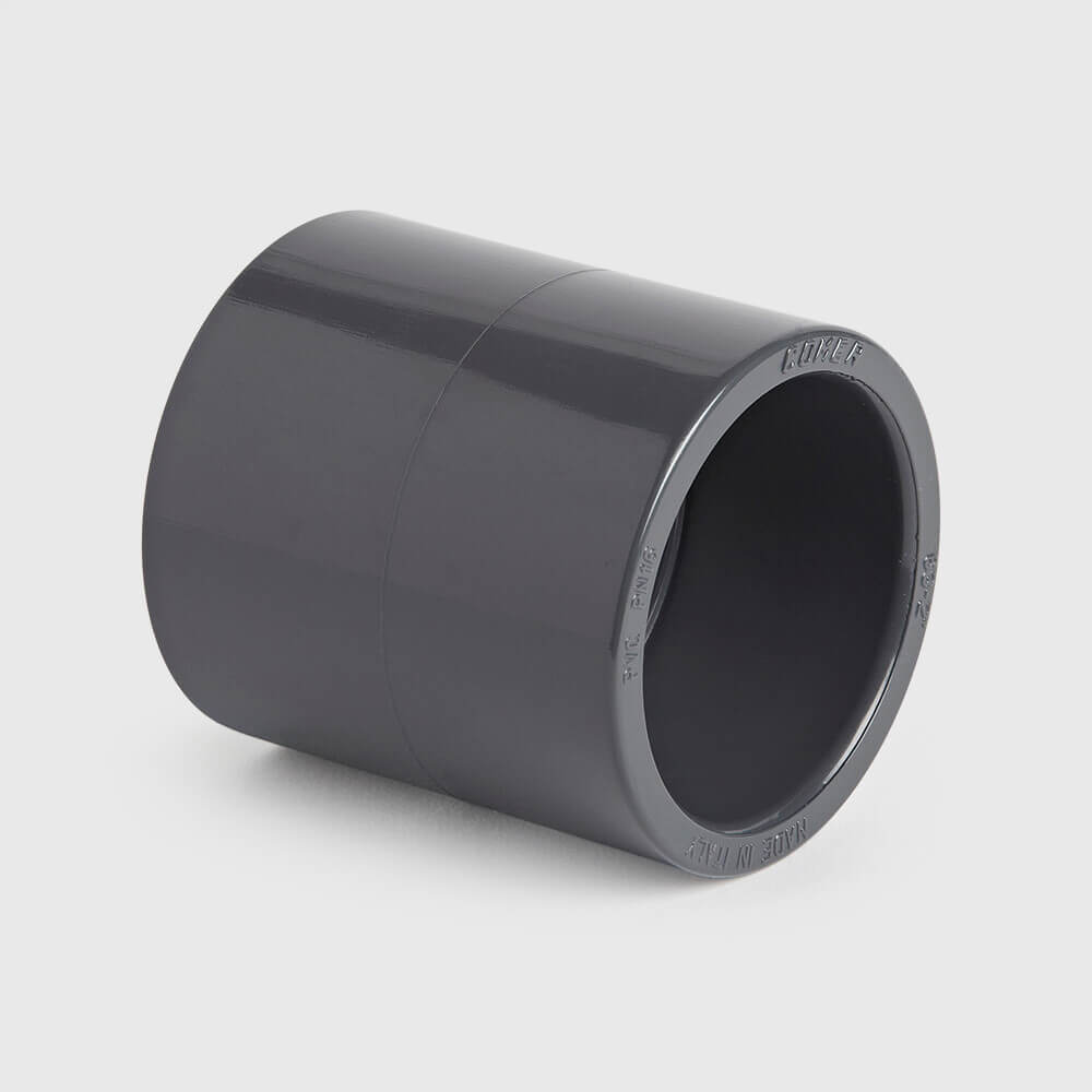 VDL Manchon PVC-U 63 mm collage femelle 16bar gris KIWA