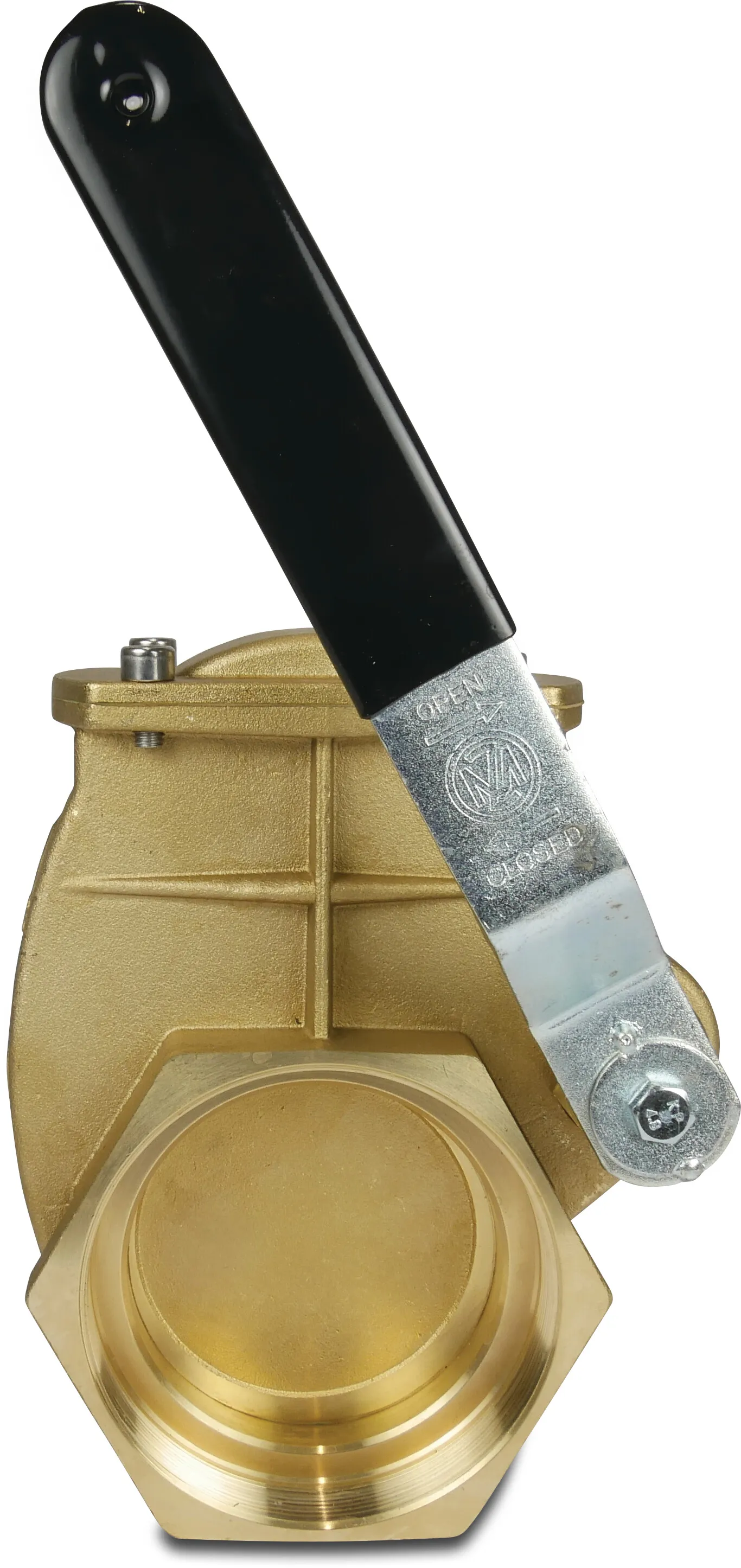 MZ Gate valve brass 4" female thread 6bar DN100 type 0030