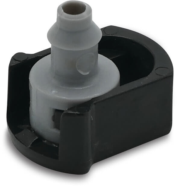 NaanDan Fast-n-Fast connector 4/7 mm sort/grå