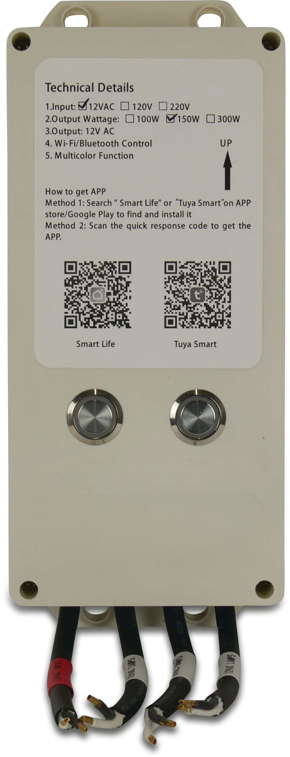 Flotide Wireless control unit with built-in transformer