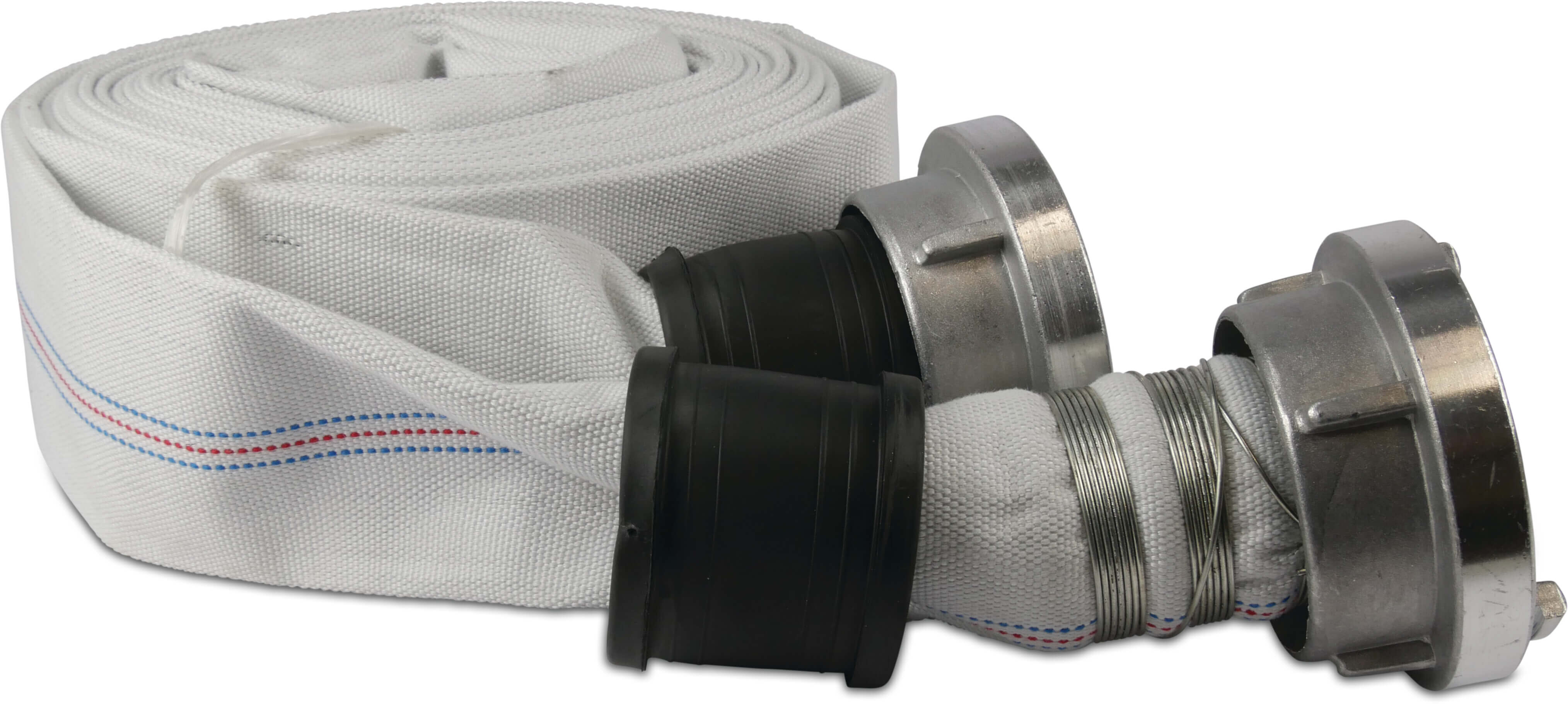 Profec Construction and industrial hose EPDM/polyester 52 mm Storz CD 66 10bar white 15m type 52C