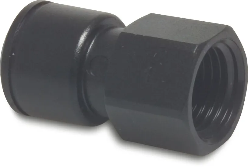Speedfit Übergangsadapter POM 8 mm x 1/4" Einsteck x Innengewinde 10bar Schwarz Typ Super