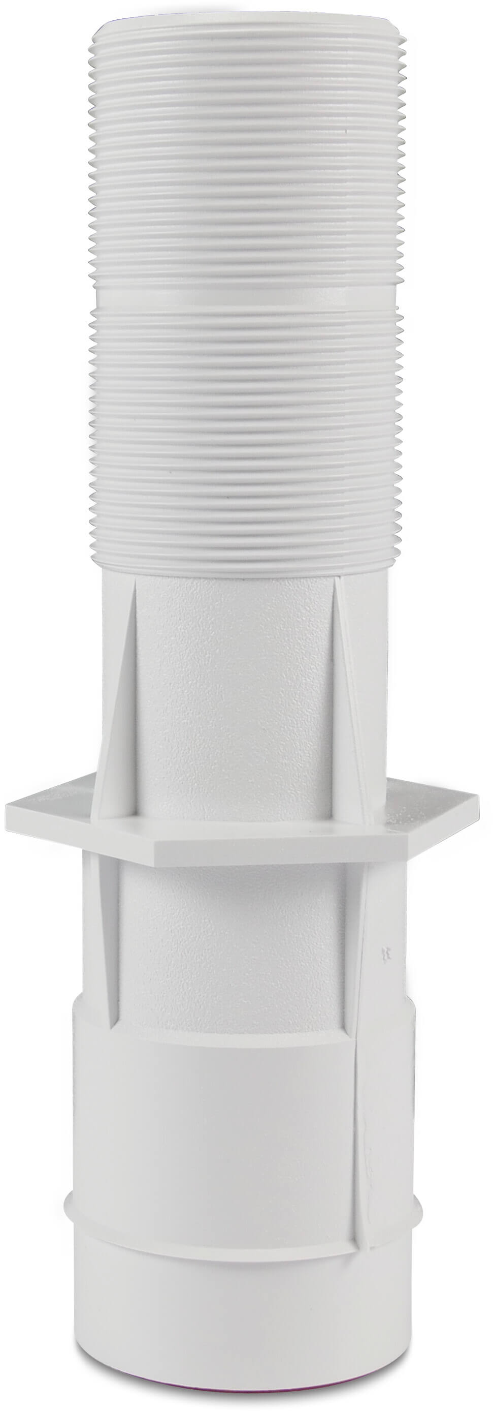Hayward Wall conduit PVC-U 2" x 2" x 50 mm female thread x male thread x glue socket white 250 mm Mini-LED
