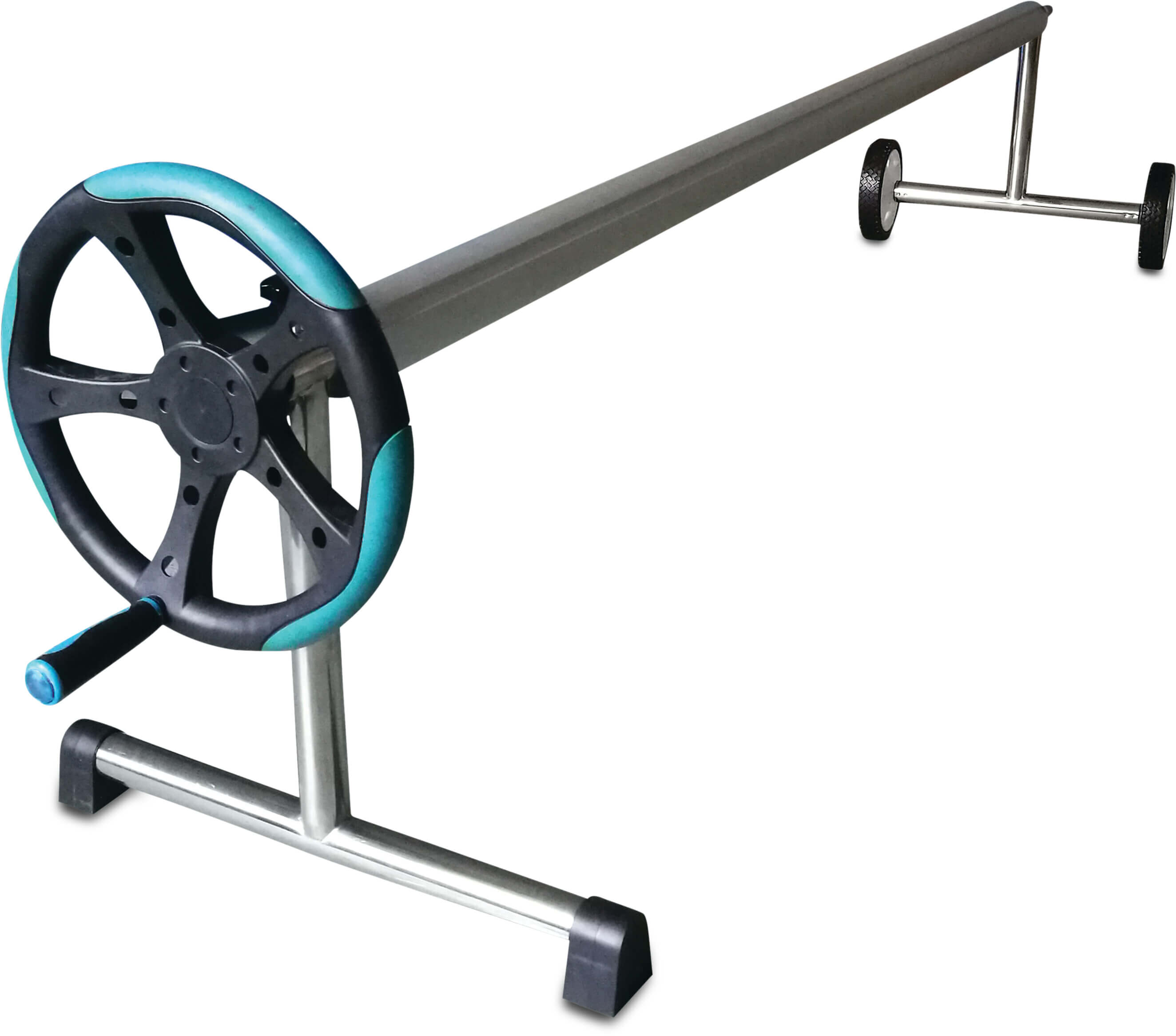 Flotide Cover roller stainless steel grey 4.9 - 6.45m type Roll-away