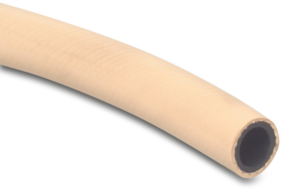 Pressure hose PVC 19 mm x 27,0 mm 20bar beige 50m type Profiltress