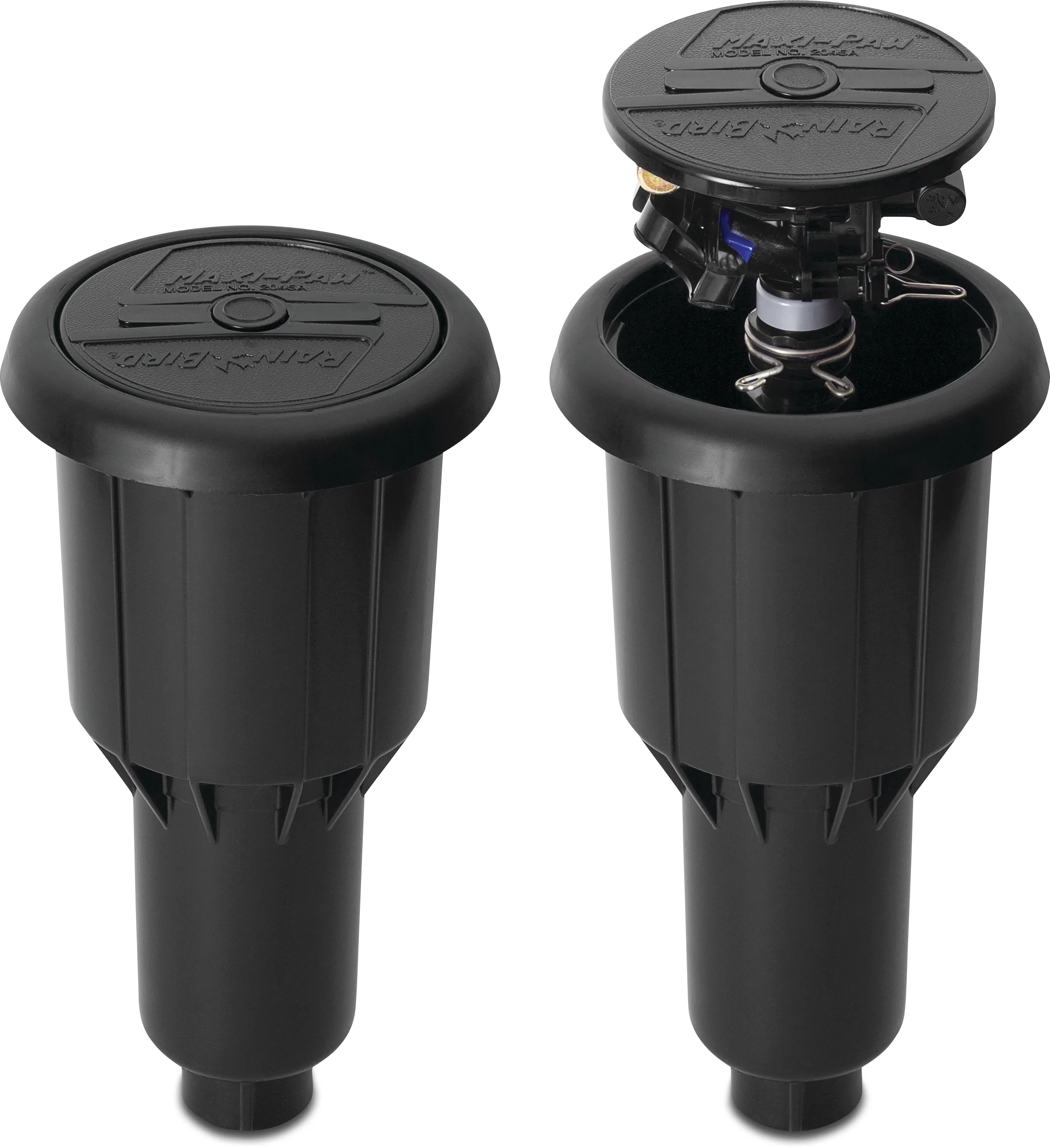 Rain Bird Pop-up sprinkler plastic 1/2 - 3/4" female thread 360° black type Maxi-Paw FC/PC