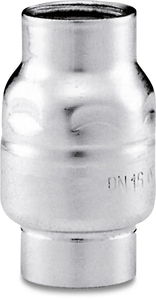 Kontraventil fjederbelastet rustfri stål 316 1/4" indvendig gevind 16bar DN08 type M1