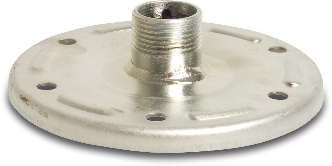 Profec Tank flange steel galvanised 1" male thread
