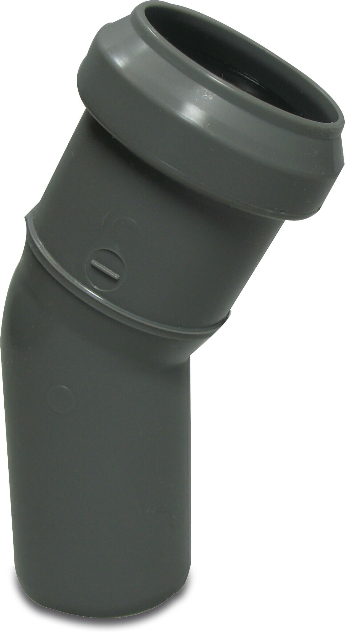 Drainage bend 30° PP 75 mm spigot x ring seal grey