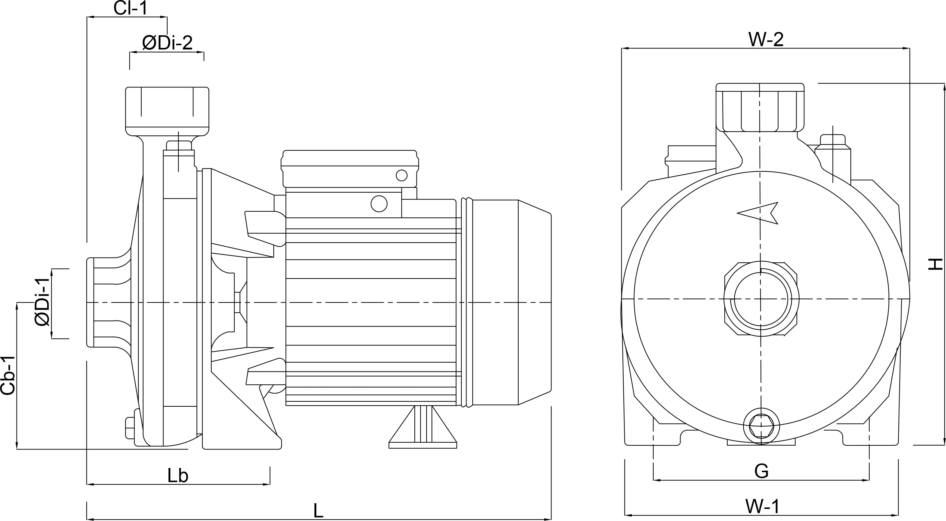 Foras Kreiselpumpe Gusseisen 2" x 1 1/4" Innengewinde 8bar 9,0A 230/400VAC Blau Typ KM 550/1 T
