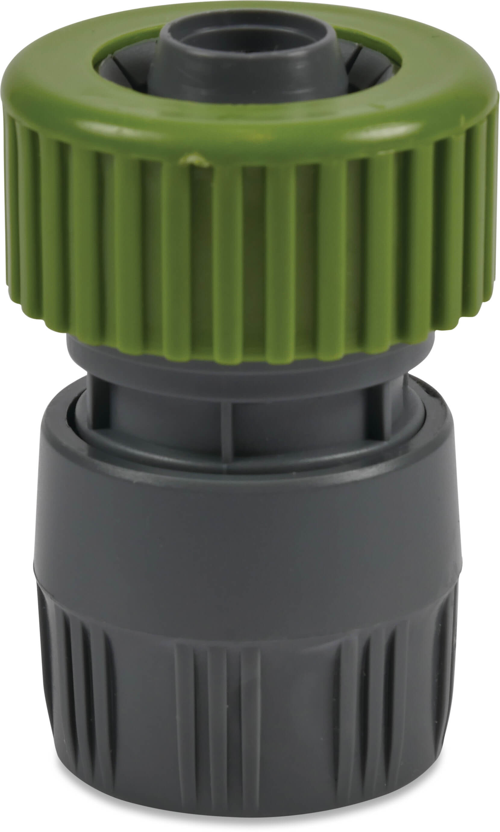 Flotide Click connector PVC-U 12 mm compression x female click grey/green