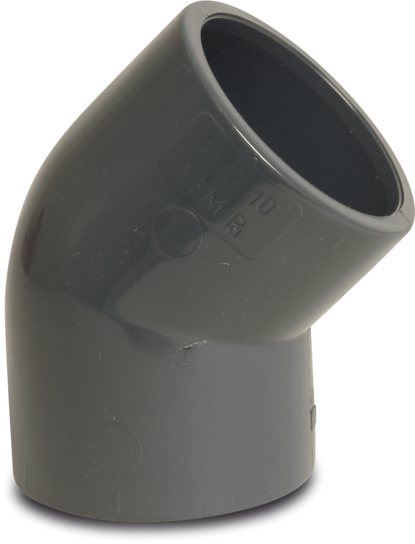 PVC trykfittings metrisk grå