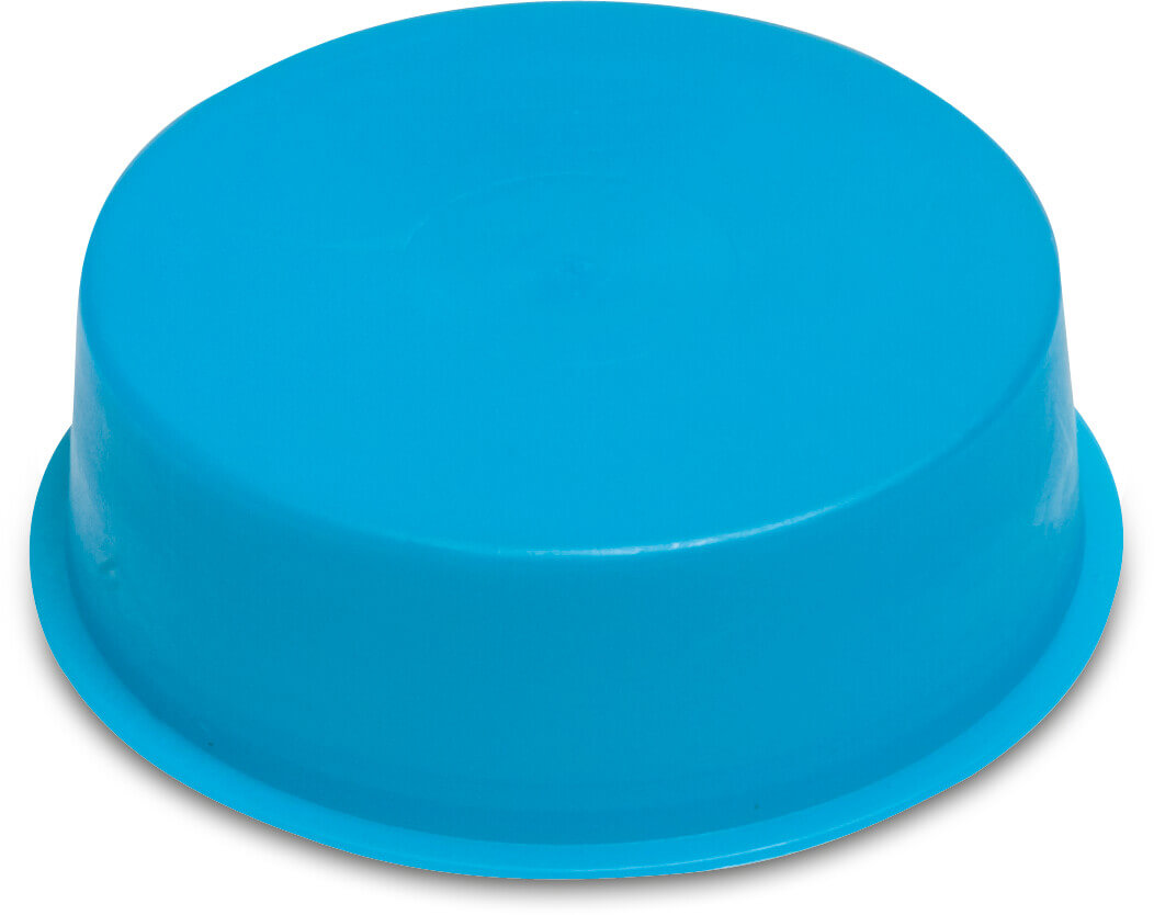 Kappe PE 32 mm Muffe/Stumpf Blau KOMO