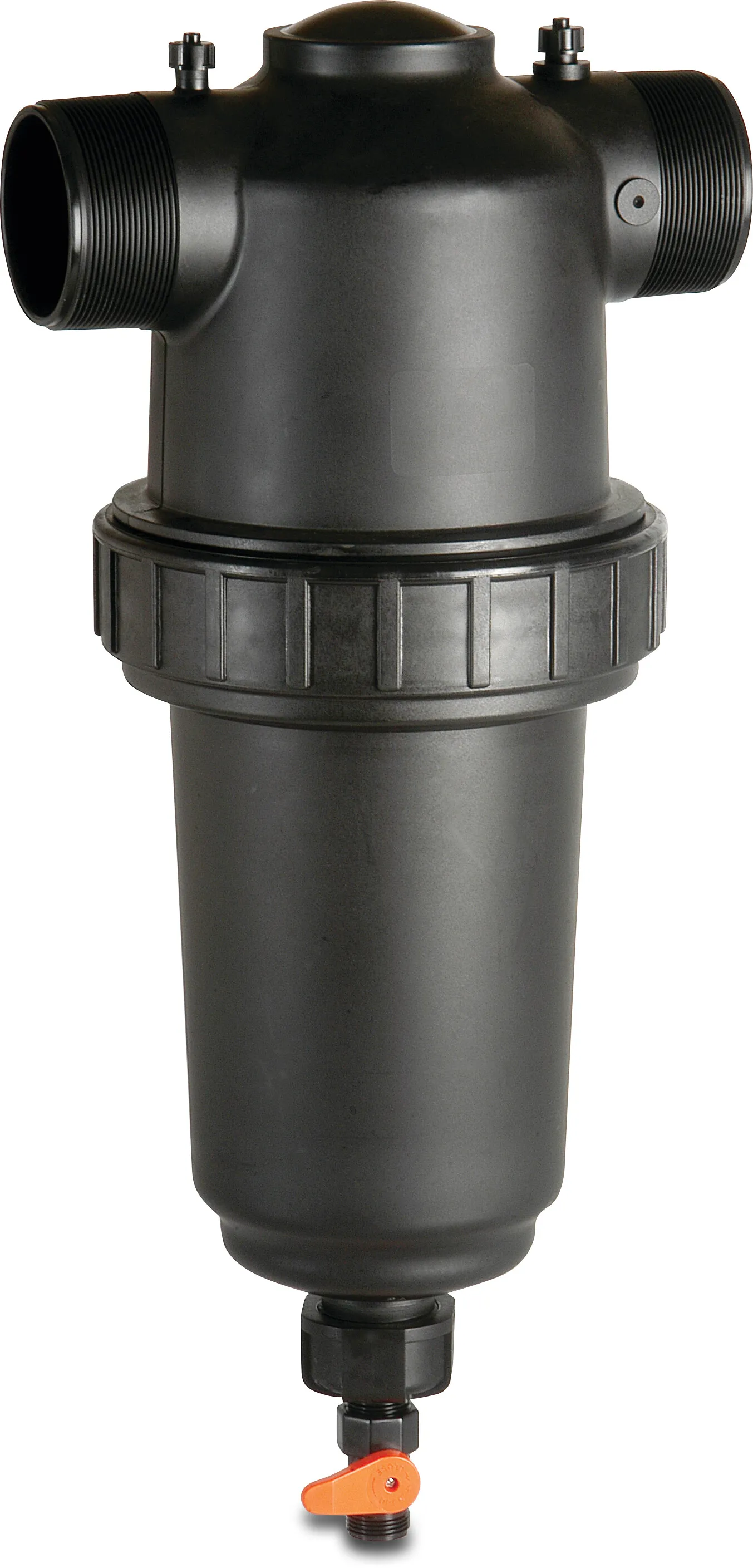 Amiad Handmatige filter RPA 3" flens 10bar 800micron RVS 316 zwart type T