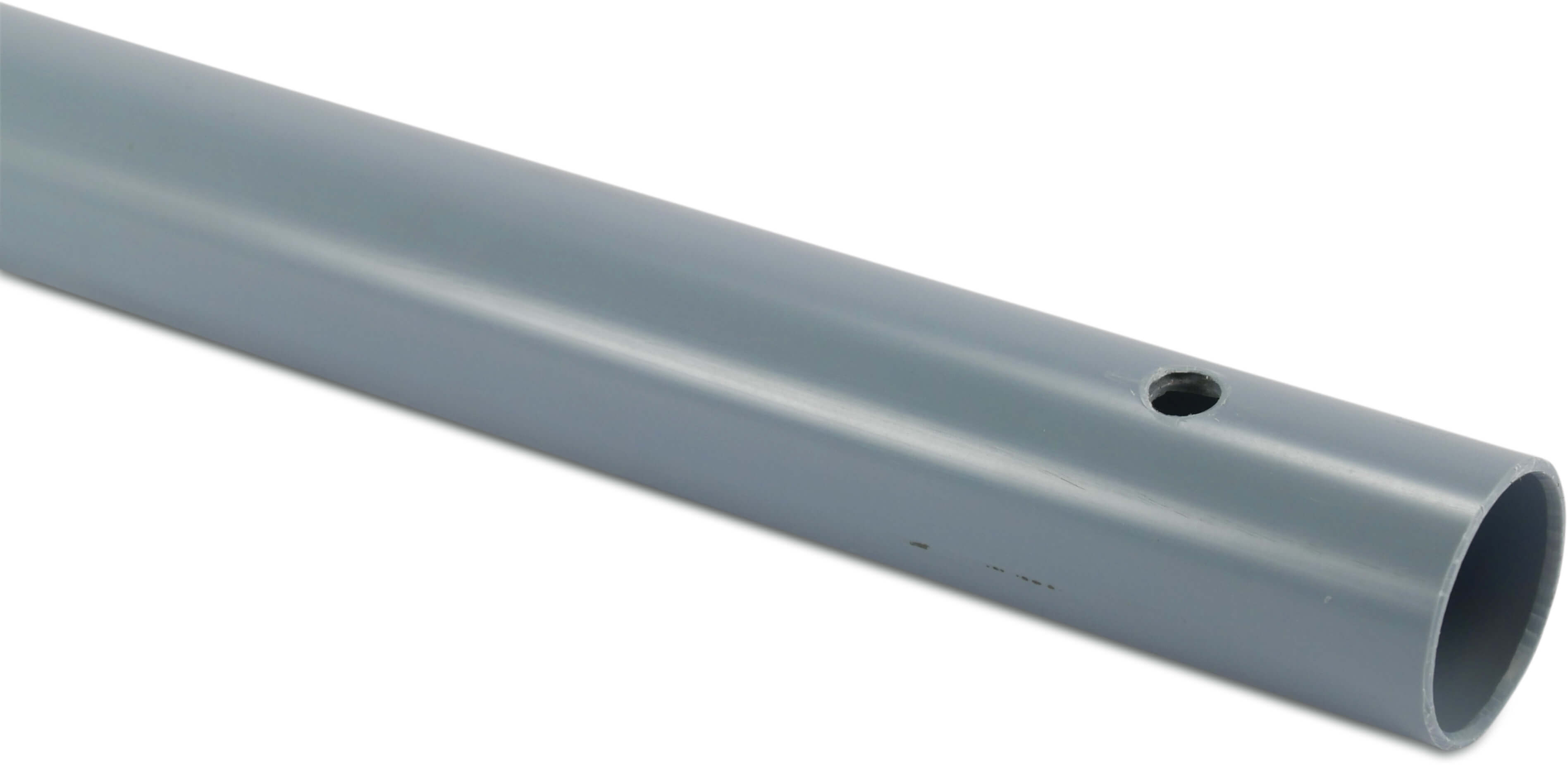 Sprayline pipe PVC-U 32 mm x 1,8 mm glue socket x plain 10bar 3/8WW dark grey 150cm 4,54m
