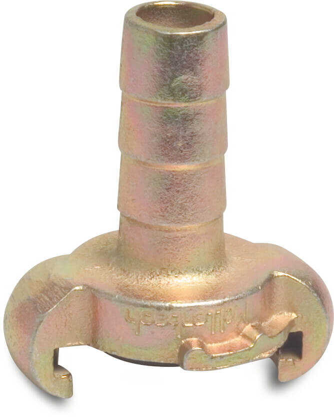 Snelkoppeling staal gegalvaniseerd 13 mm slangtule NA 42 10bar