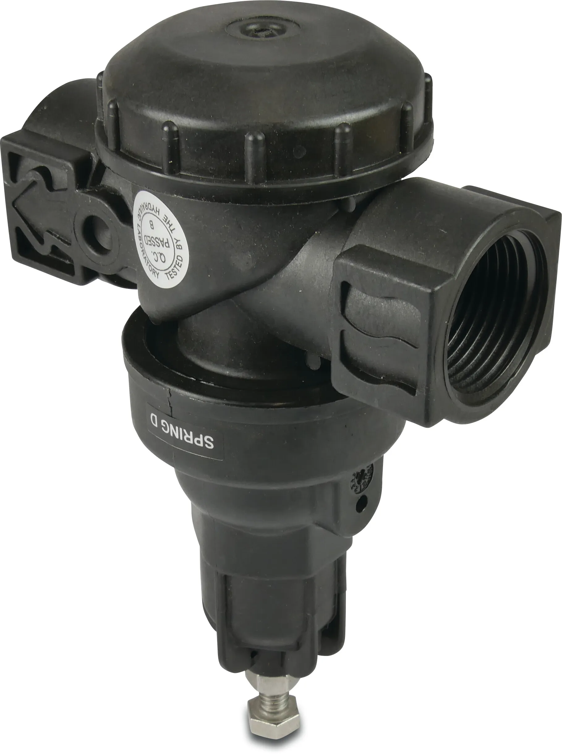 Bermad Pressure reducing valve plastic 1" female thread 9bar black type 100N
