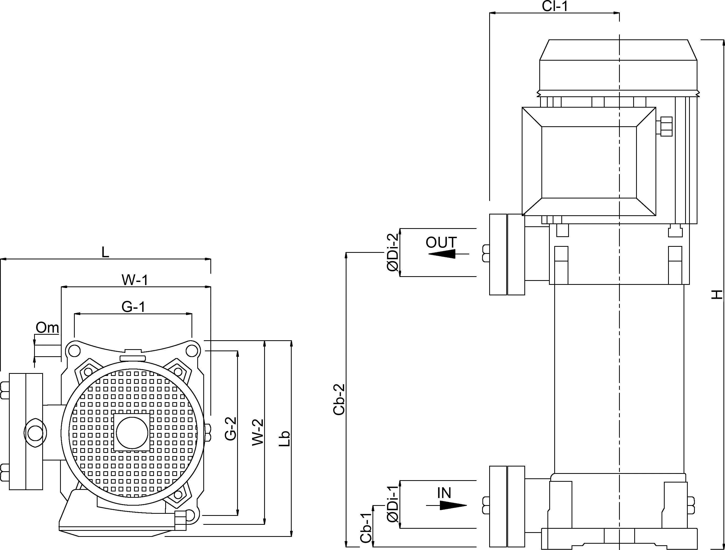 Foras Multi-stage centrifugal pump cast iron 1 1/4" female thread 4,1A 230/400VAC blue type P7SV - 250/5T