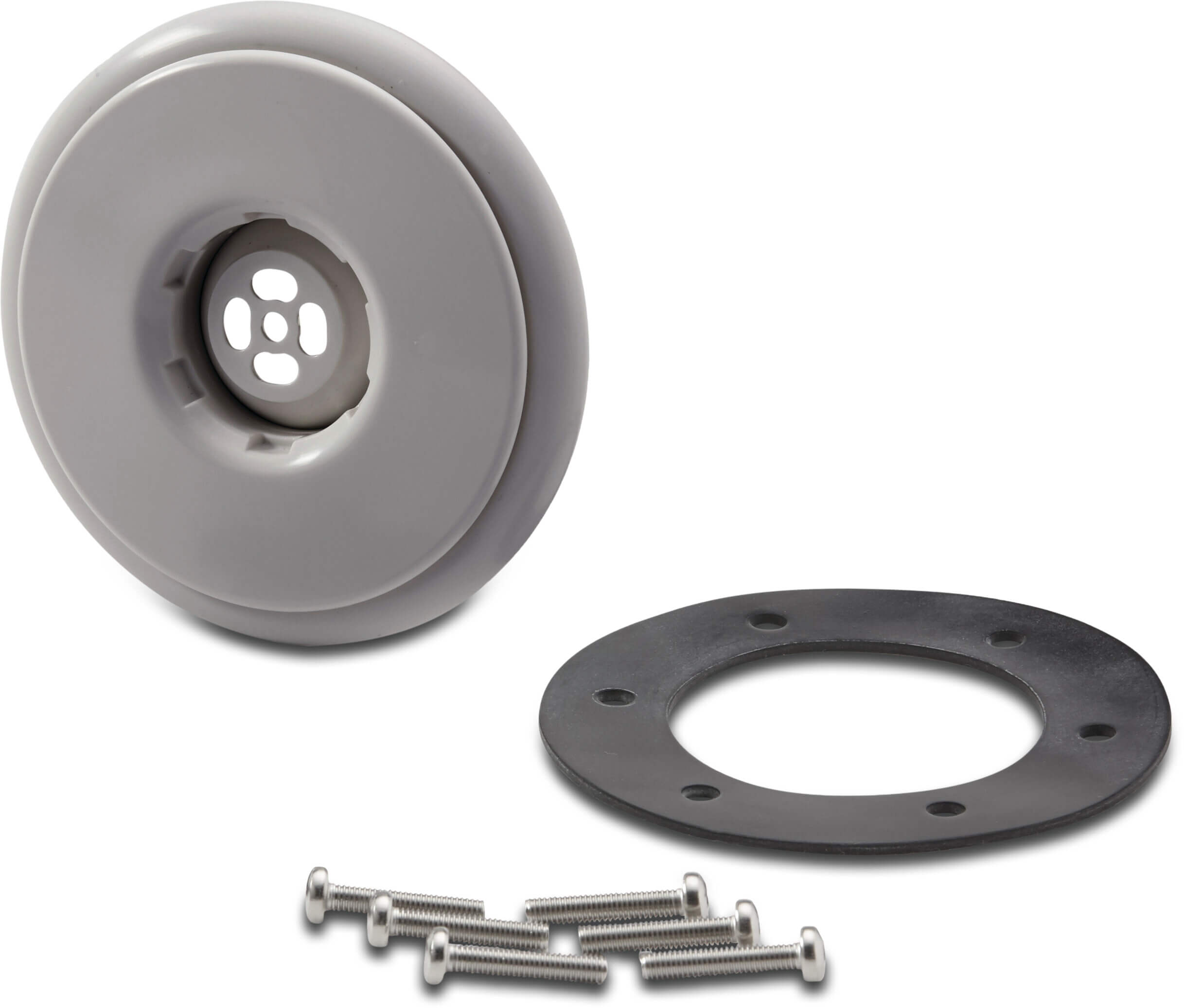 Ocean Inlaatbevestiging ABS buitendraad grijs type M5 Roestvrij stalen inzetstukken A4