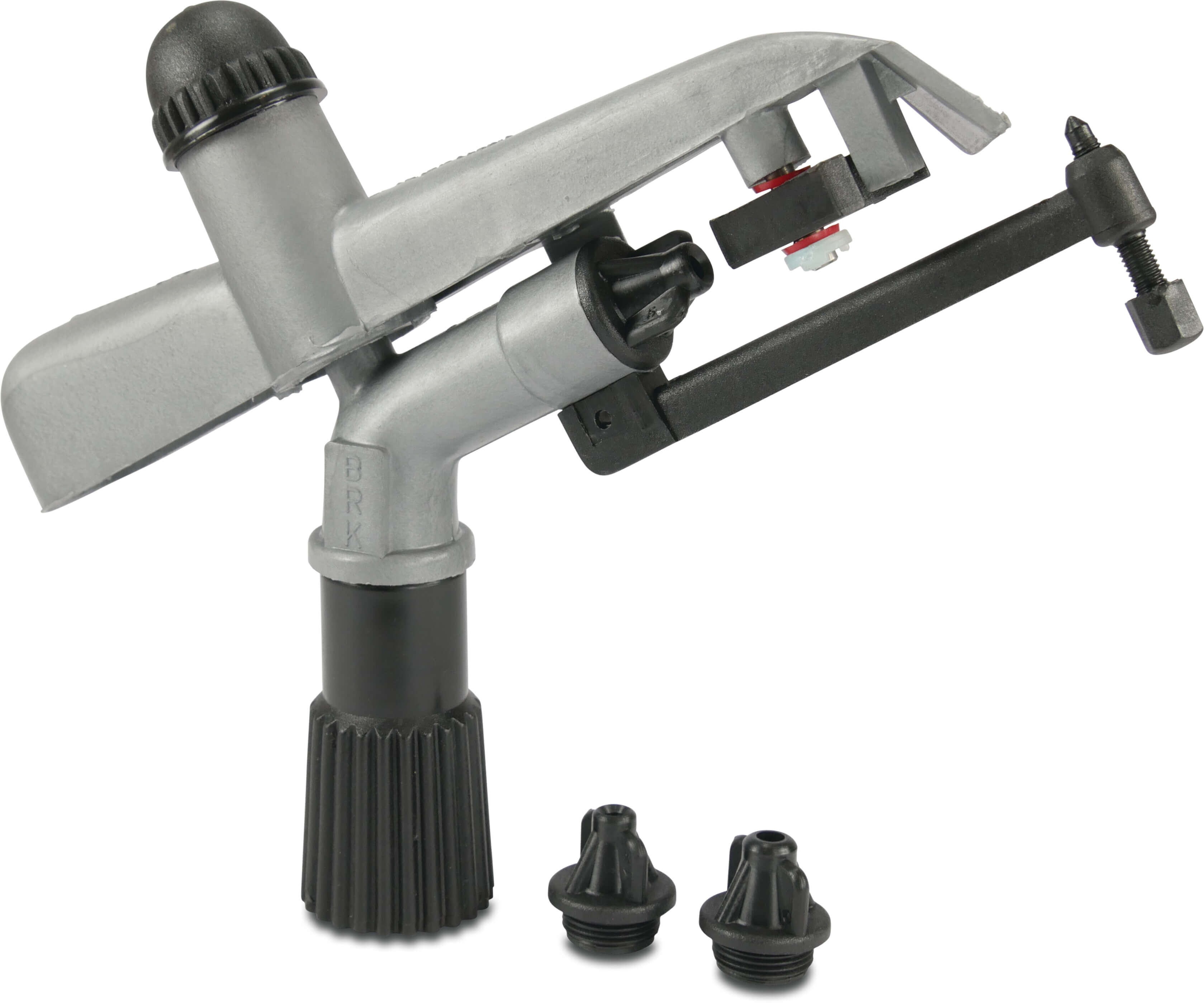 Kreisregner Kunststoff 1" Innengewinde 5,0 mm Schwarz/Grau Typ Eskimo