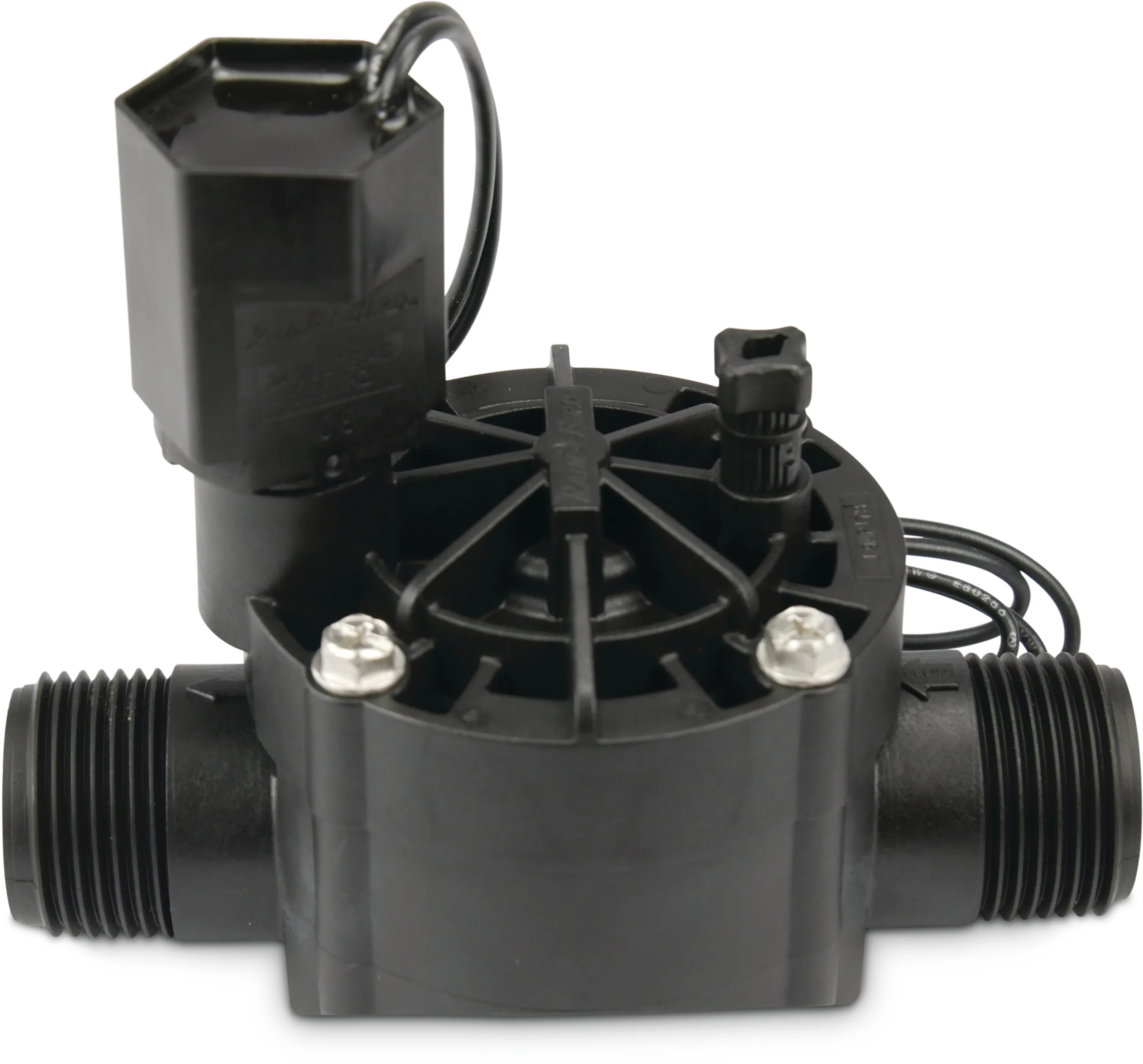 Rain Bird Magnetventil glass-filled Polypropylene 1" Außengewinde 10bar 24VAC Schwarz Typ 100-HV-MM