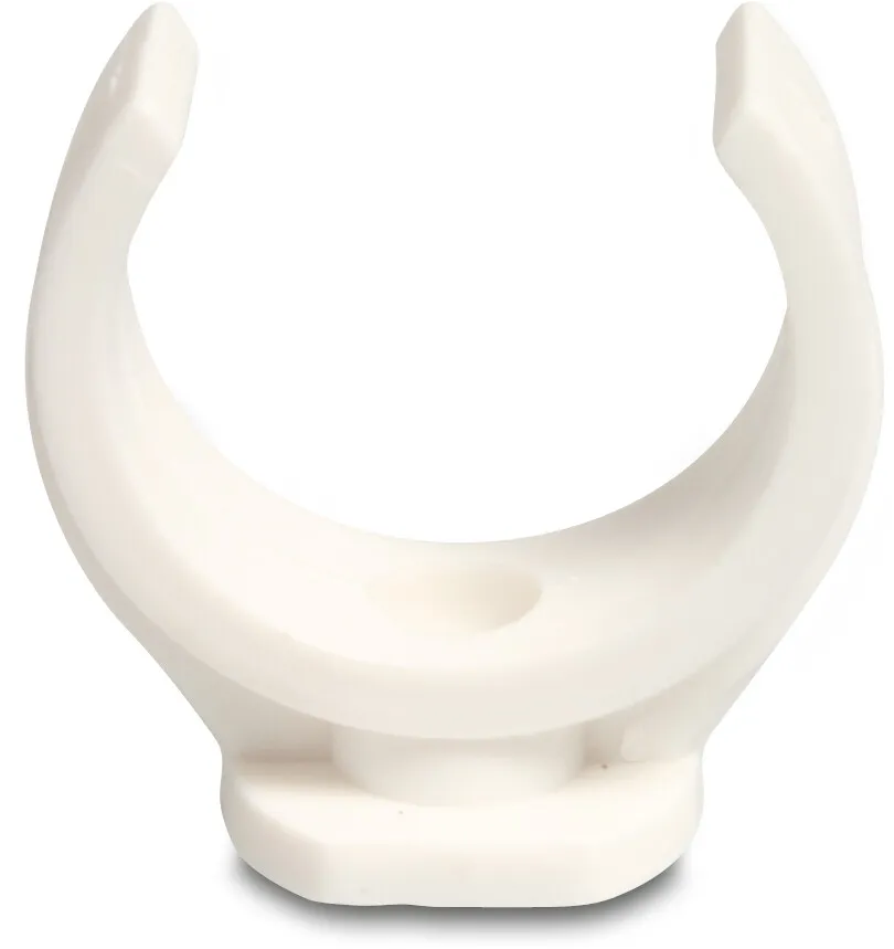 Saddle clamp PP 42 mm female thread white