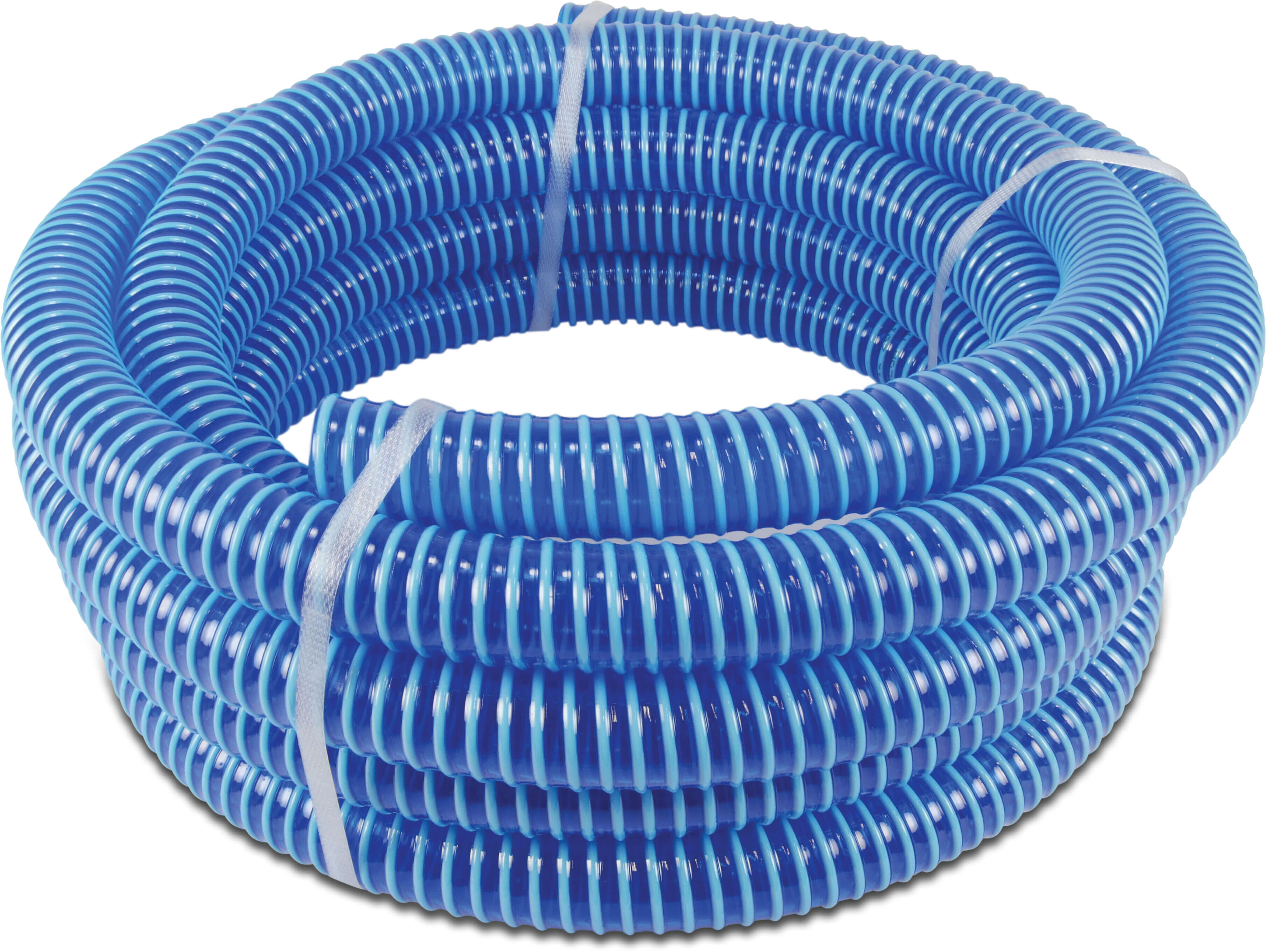 Spiralsugeslange PVC 25 mm x 31 mm 7bar 0.6bar blå 7m type Ali-Flex