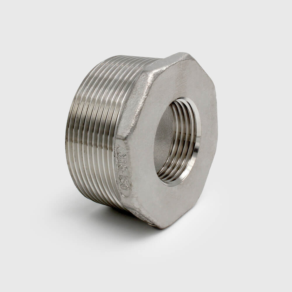Profec Nr. 241 Reducer bush stainless steel 316 1 1/2" x 1" male thread x female thread 16bar