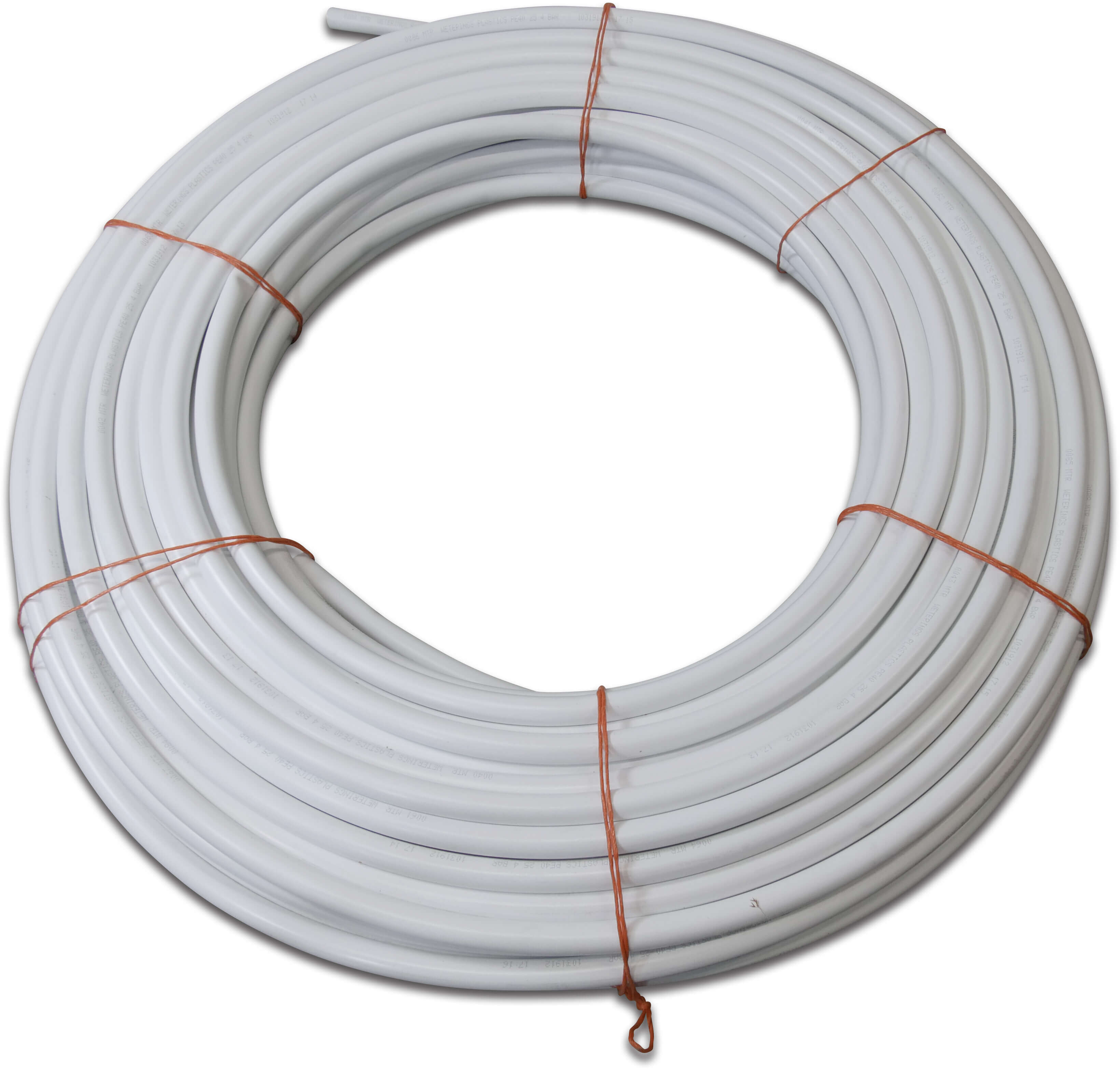 Pressure pipe PE40 25 mm x 1,8 mm plain 4bar white 500m
