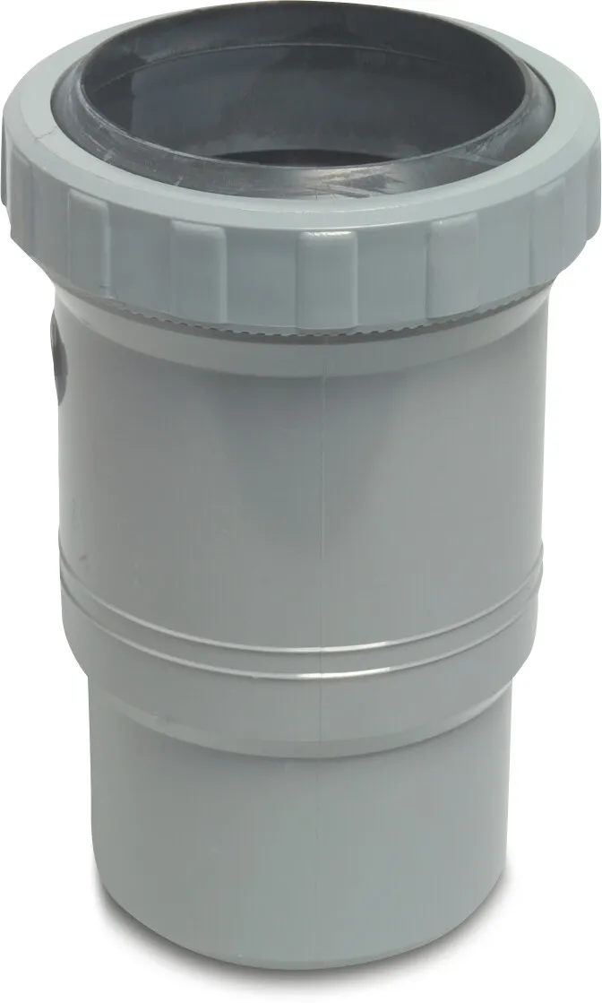 Drainage sliding socket PVC-U glue socket x ring seal grey