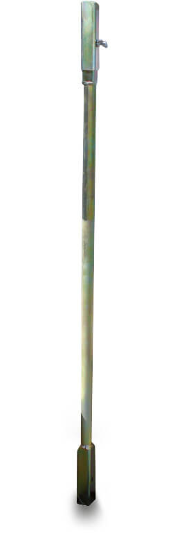 Ramfilter hand drill extension with screw and butterfly nut steel galvanised 1m