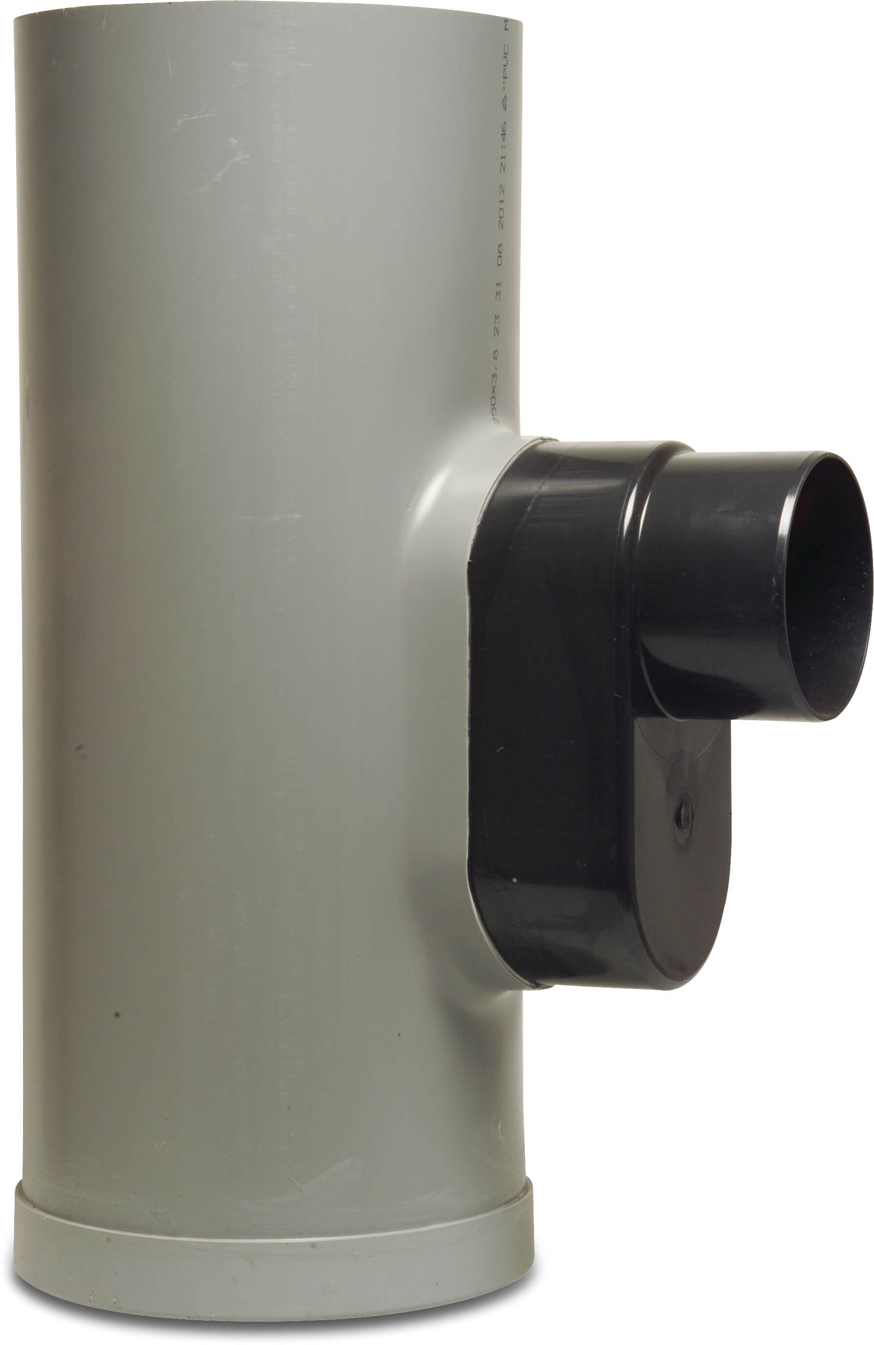 Drain base PVC-U 250 mm x 125 mm spigot grey