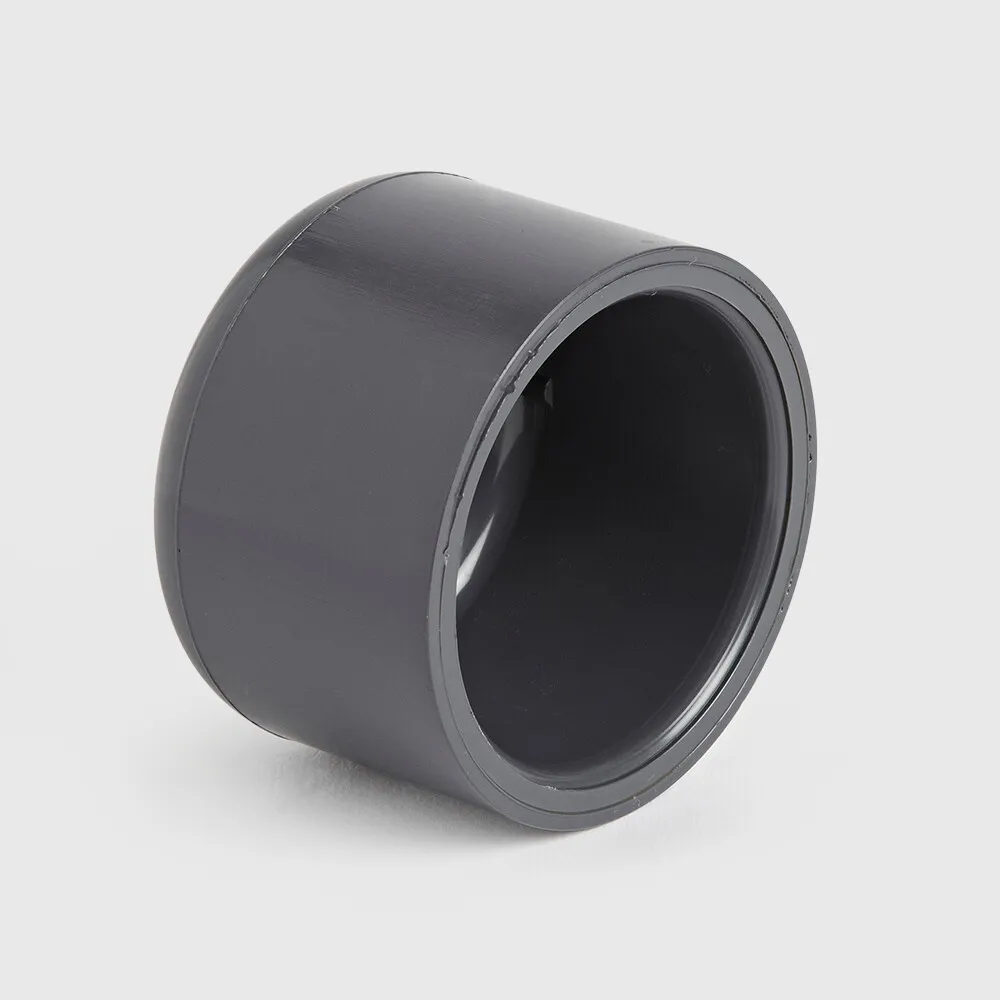 Bonnet PVC-U 63 mm collage femelle 16bar gris