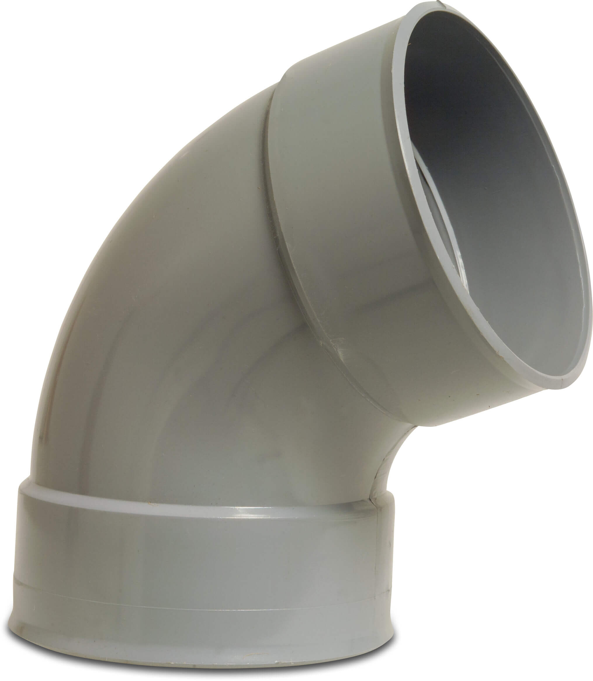 Bøjning 67° PVC-U 160 mm limmuffe grå