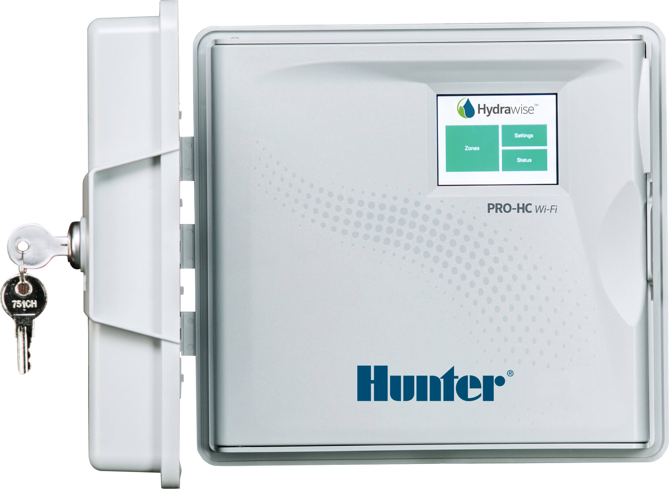 Hunter Irrigation controller plastic 24VAC white type Pro-HC Outdoor 601-E 6 stations