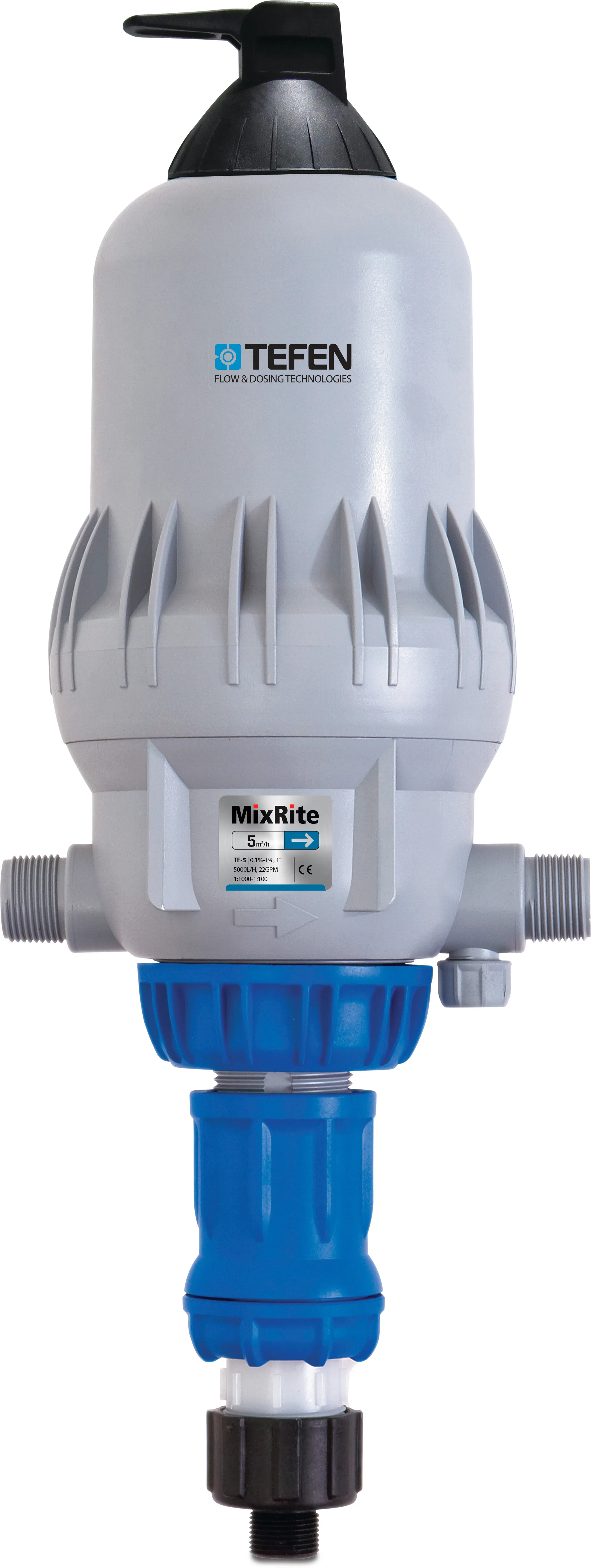Tefen Dosierpumpe 1" x 10 mm x 1" Außengewinde x Schlauchtülle x Außengewinde Typ MixRite TF5 0.2% - 2%