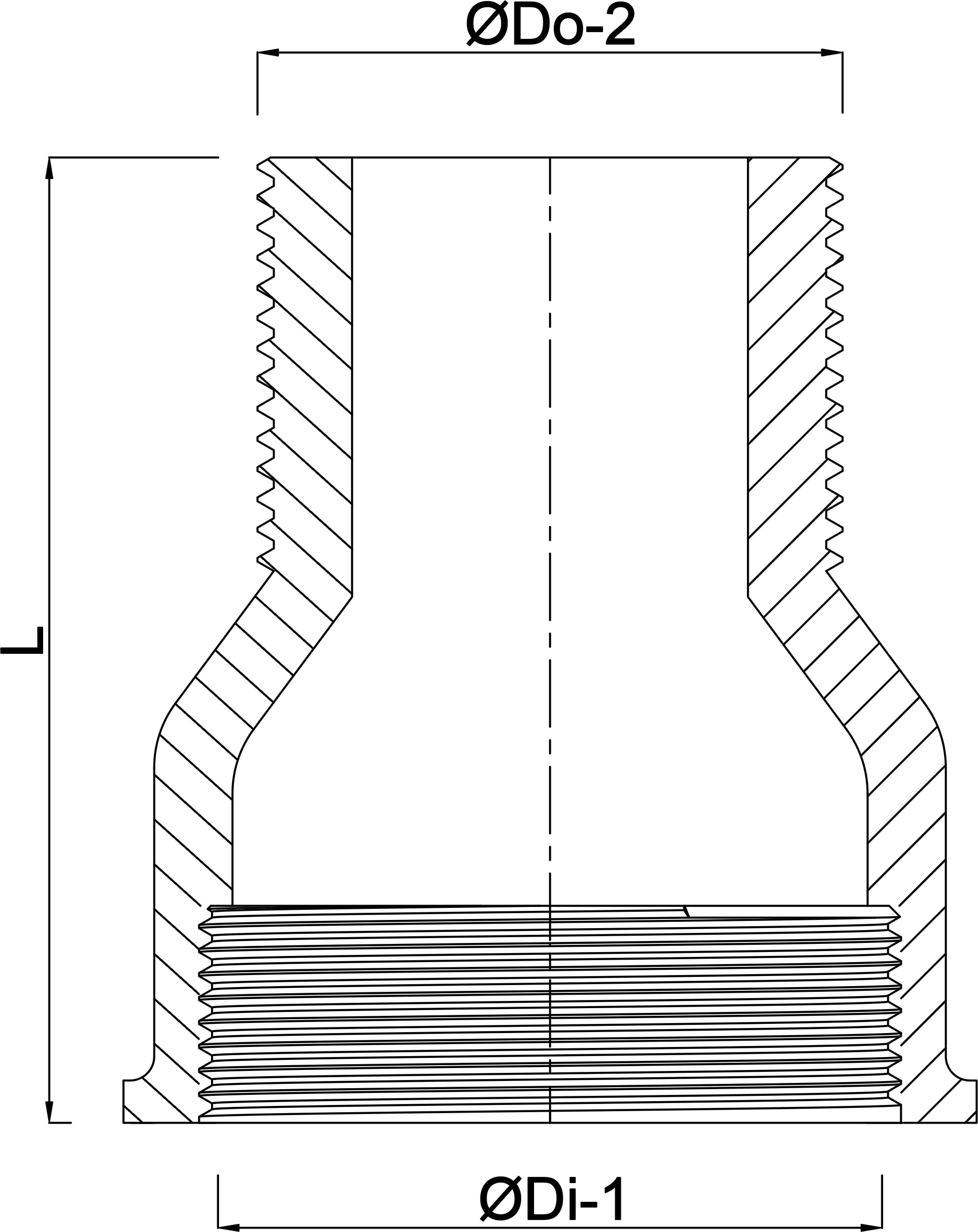 Profec Nr. 246 Reduziermuffe Gusseisen Verzinkt 1/4" x 1/8" Innengewinde x Außengewinde 25bar DVGW