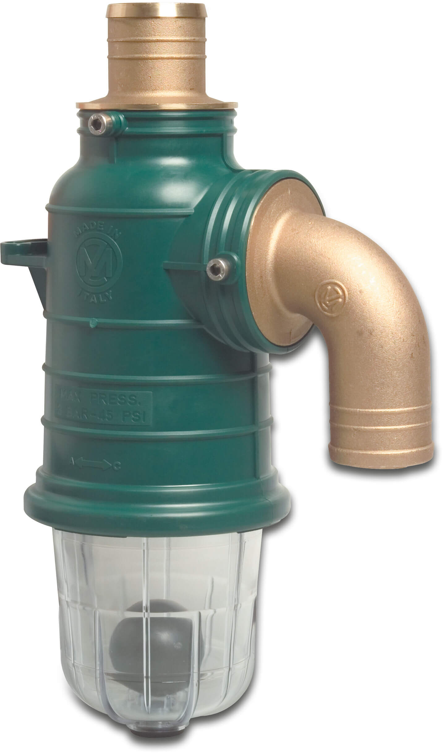 MZ Siphon fibreglass reinforced nylon 80 mm hose tail type 0240