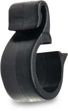 Hook for pipe PP 16 mm black
