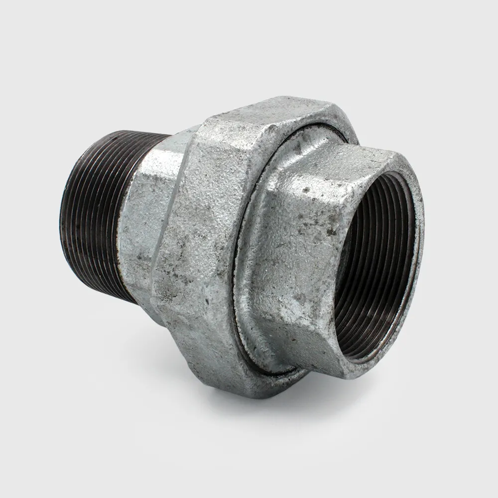 Profec Nr. 331 Union coupler cast iron galvanised 1 1/2" female thread x male thread 25bar DVGW type flat