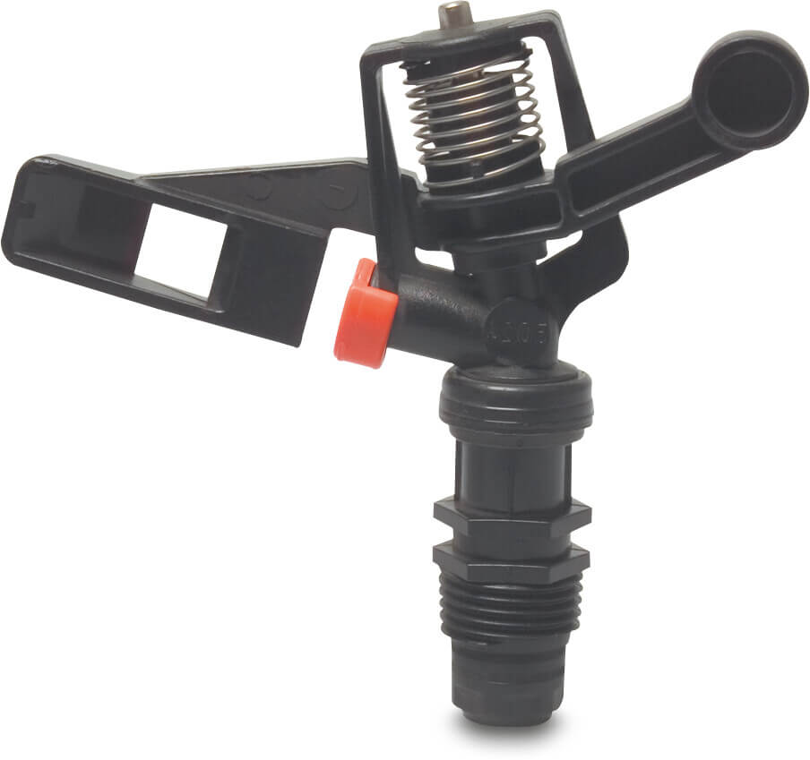 NaanDan Full circle sprinkler plastic male thread orange type 5024 SD 12°