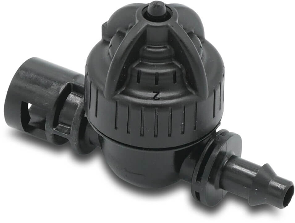 NaanDan Leakage prevention device plastic 4/7 mm bayonet F x push-in black type Low-Pressure