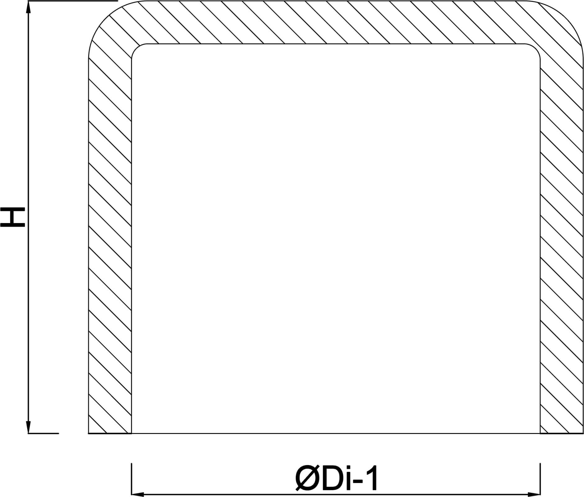 Cap PVC-U 1 1/2" imperial glue socket 16bar white