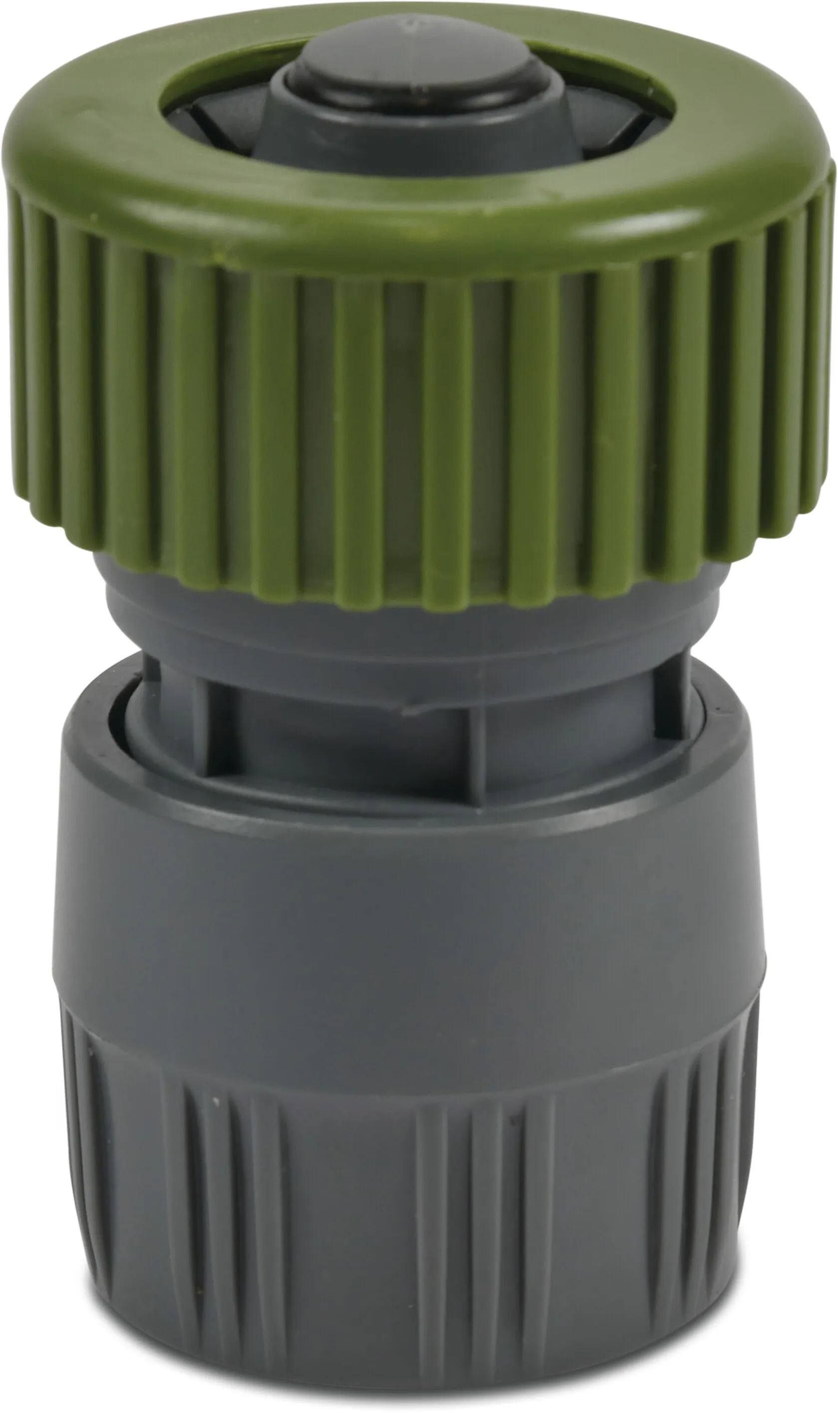 Flotide Aansluiting PVC-U 12 mm knel x vrouwelijk klik grijs/groen met waterstop