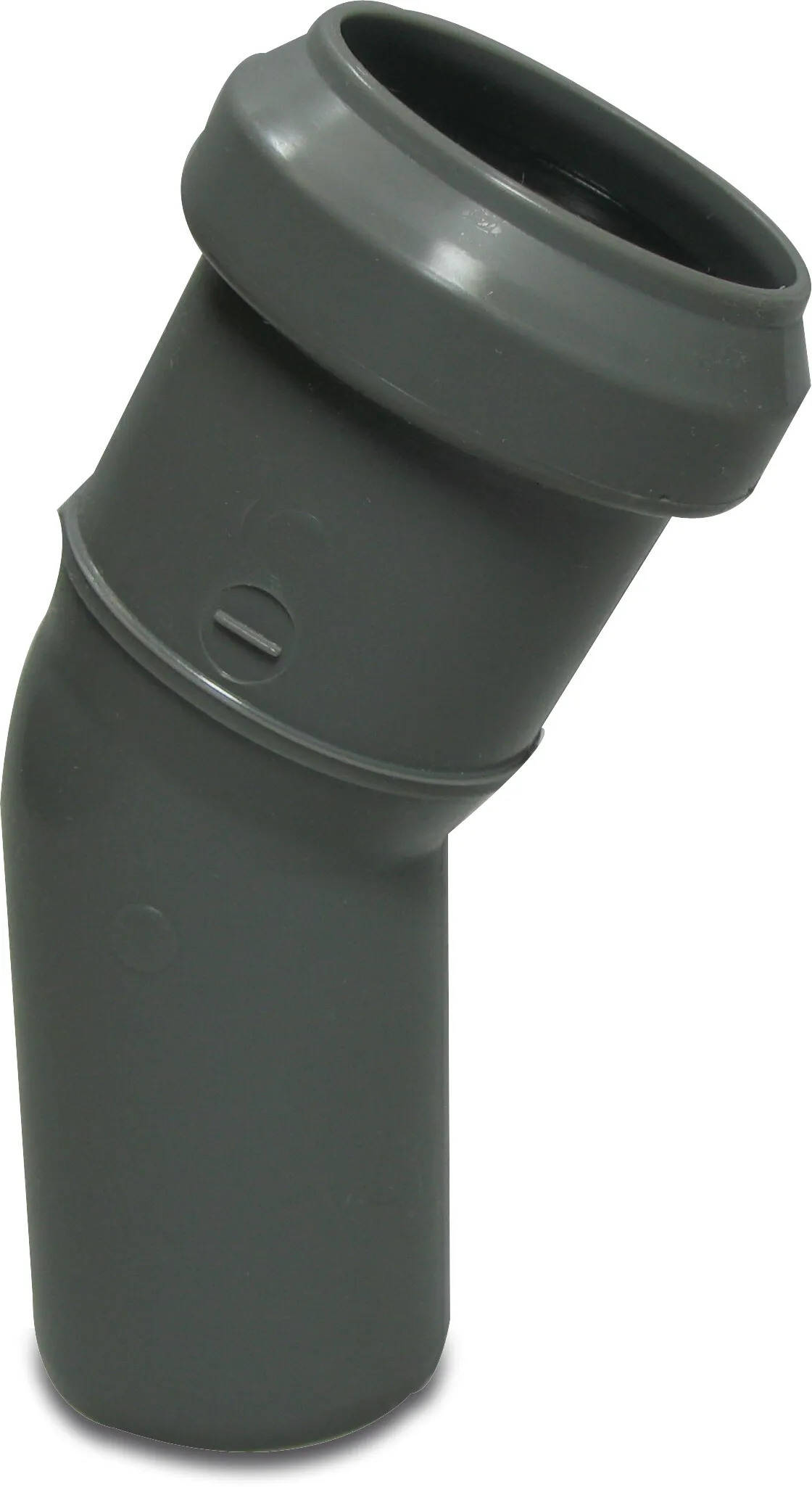 Drainage bend 30° PP 110 mm spigot x ring seal grey