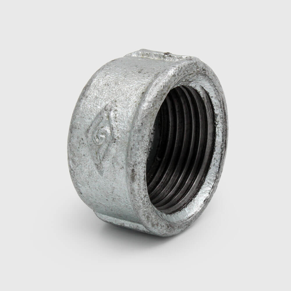 Profec Nr. 301 Round cap cast iron galvanised 1" female thread 25bar DVGW