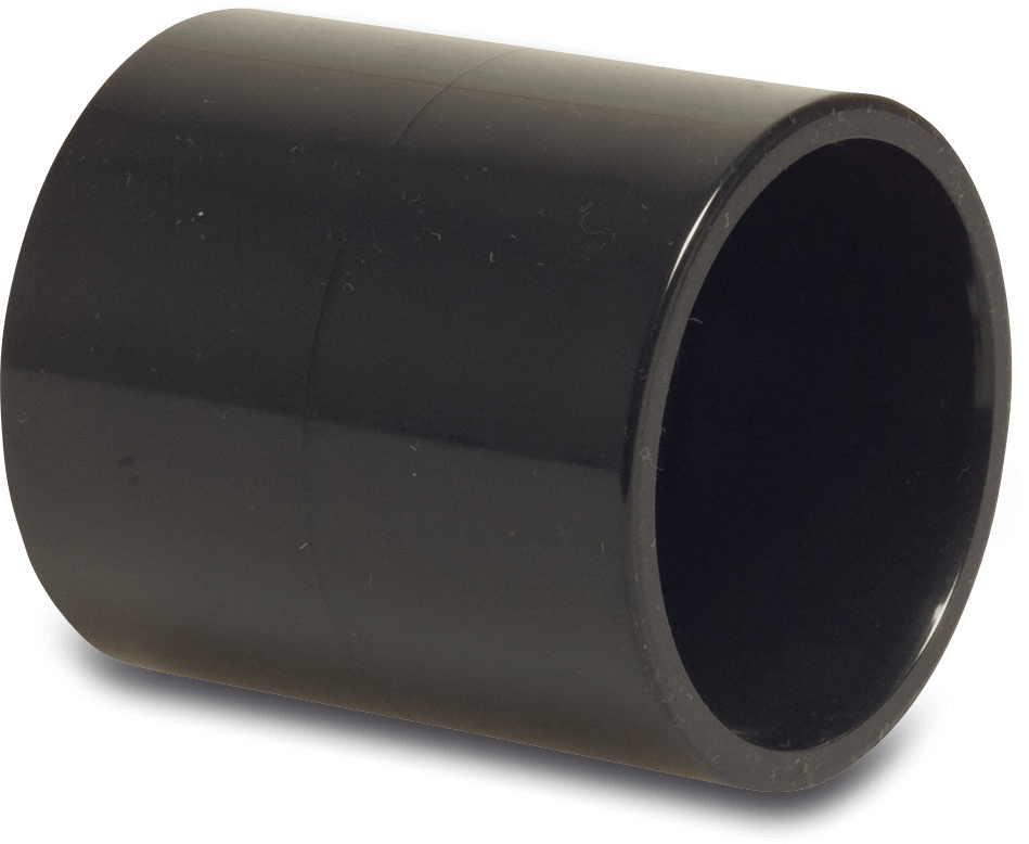 PVC trykfittings, sort