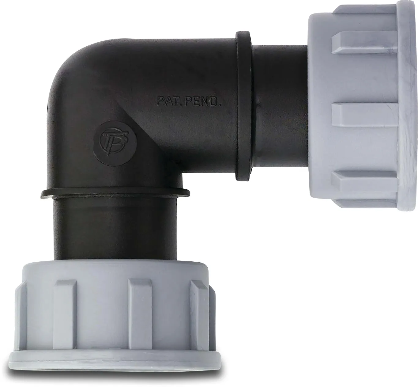 Tavlit Swivel Winkel 90° PP 1" Innengewinde 10bar Typ with O-ring