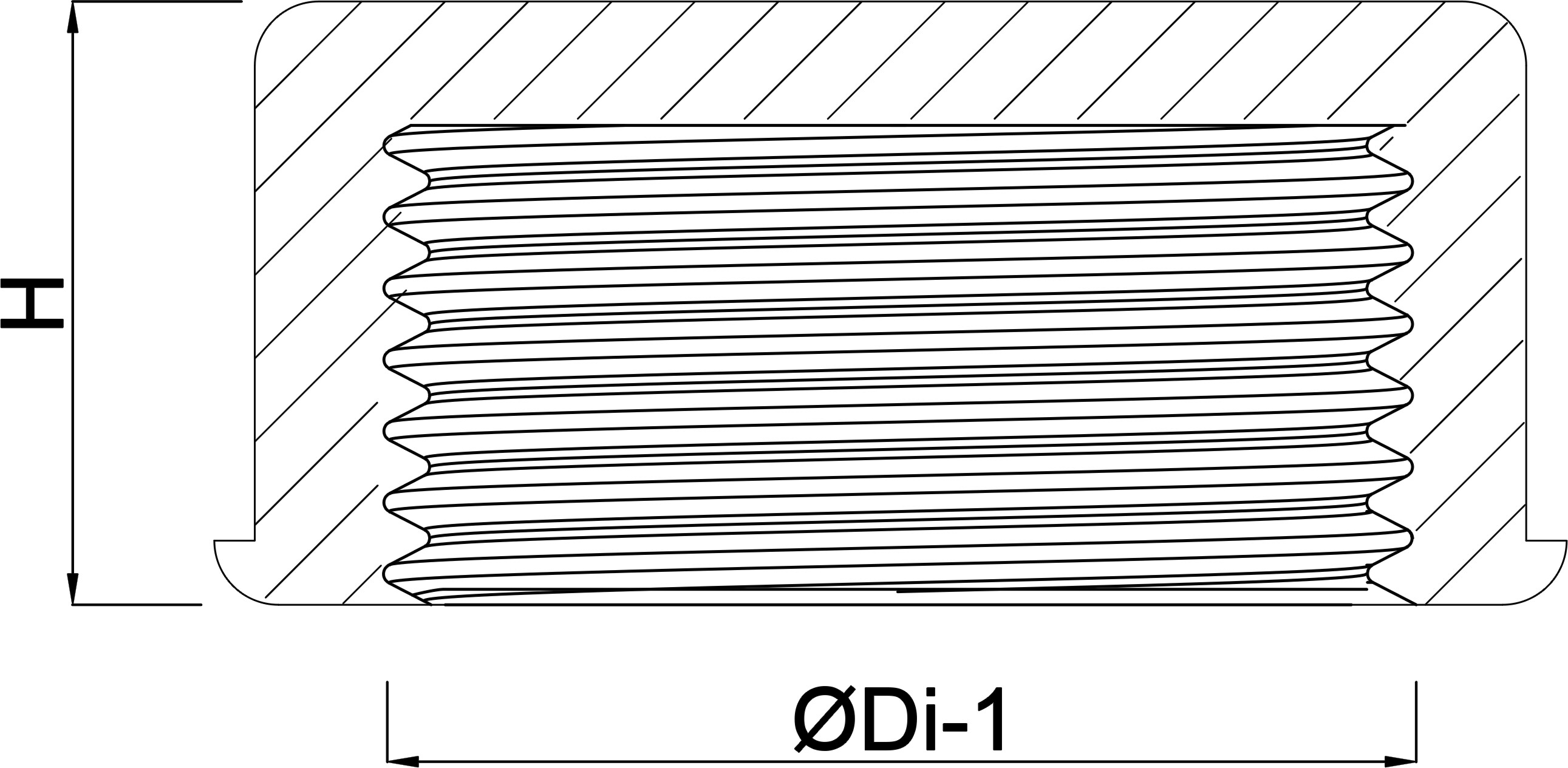 Profec Nr. 301 Ronde kap gietijzer gegalvaniseerd 1 1/2" binnendraad 25bar DVGW