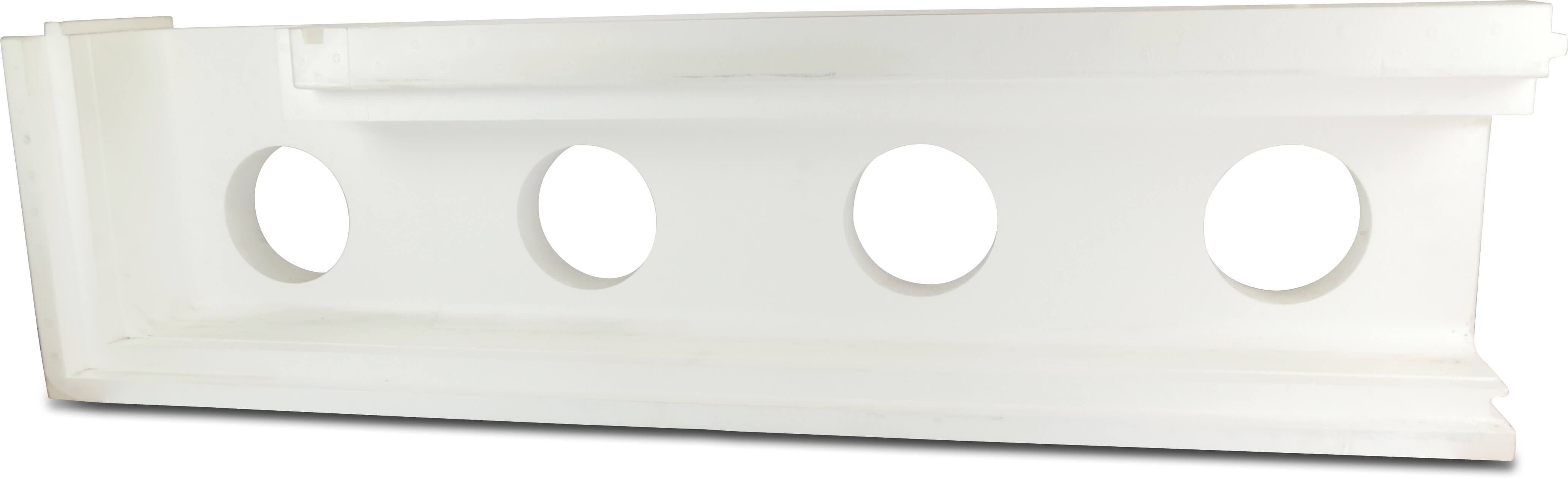 Pool overflow brick EPS80/EPS100 white type corner